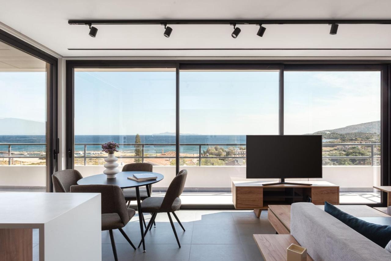 Sounio Panoramic Loft Apartment ซูนิโอ ภายนอก รูปภาพ