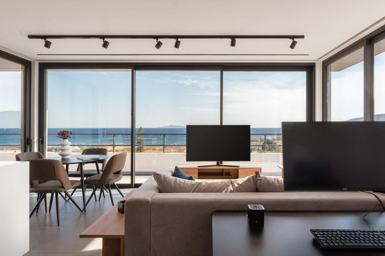 Sounio Panoramic Loft Apartment ซูนิโอ ภายนอก รูปภาพ