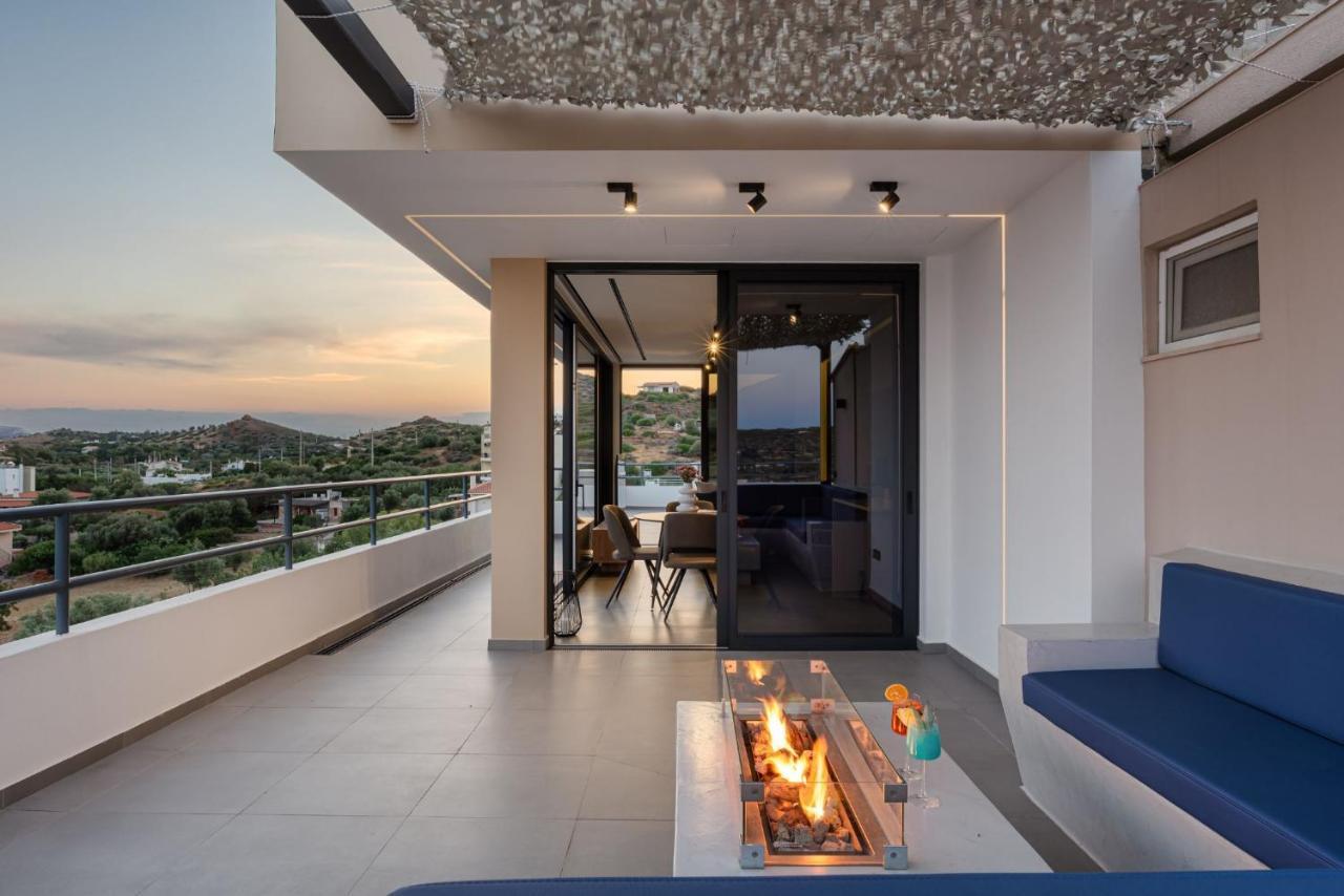 Sounio Panoramic Loft Apartment ซูนิโอ ภายนอก รูปภาพ