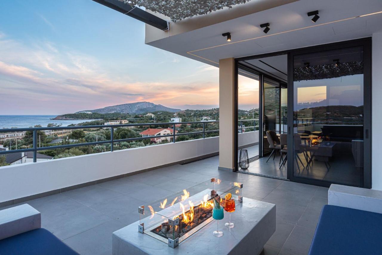 Sounio Panoramic Loft Apartment ซูนิโอ ภายนอก รูปภาพ